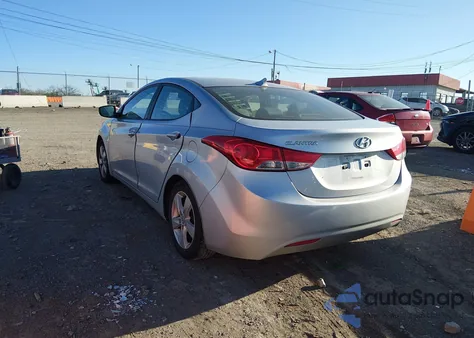 2012 Hyundai Elantra Gls from USA, damaged, VIN 5NPDH4AE9CH129602